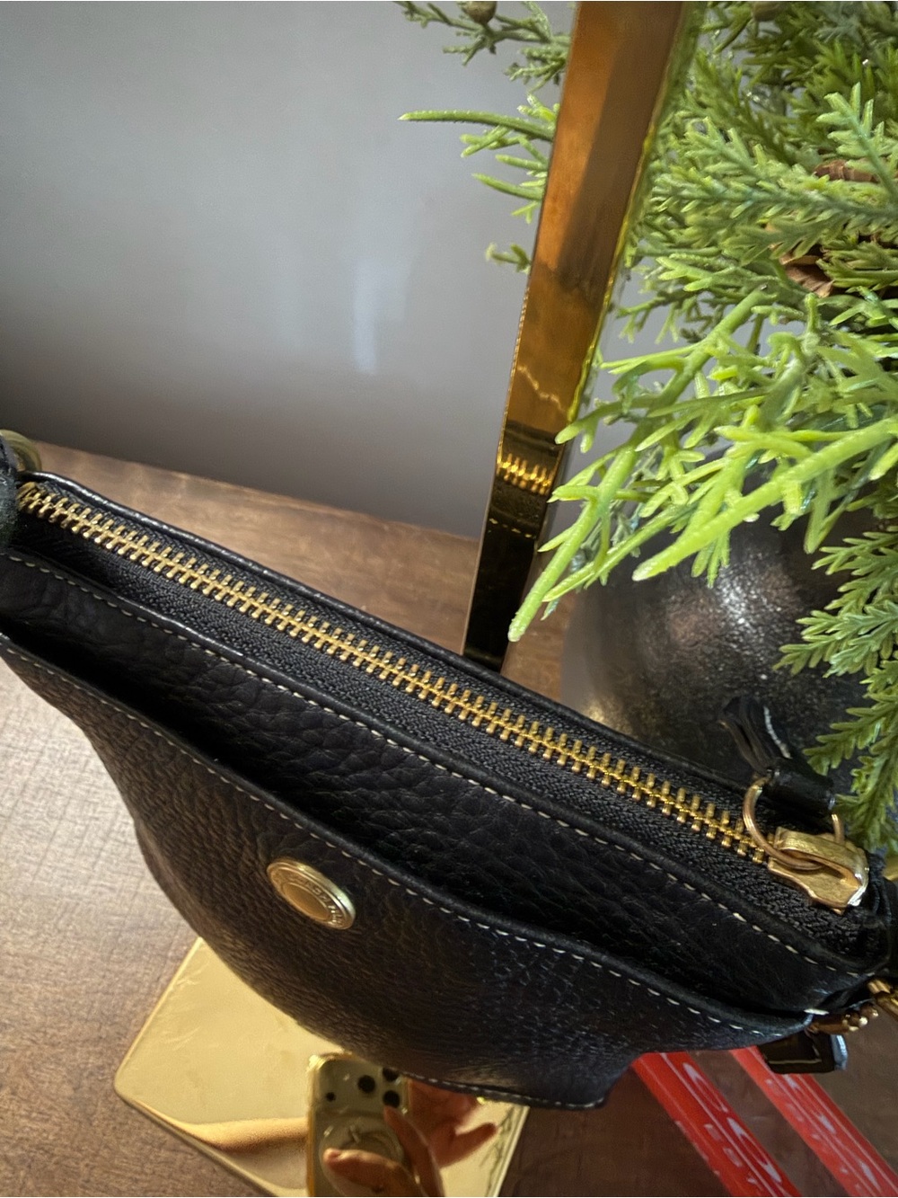 Coach Black Leather Crossbody Bag - Picture 3 of 12